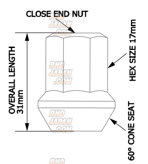 Blitz Lug Nut Set 20P Black - M12x1.5 - RHDJapan